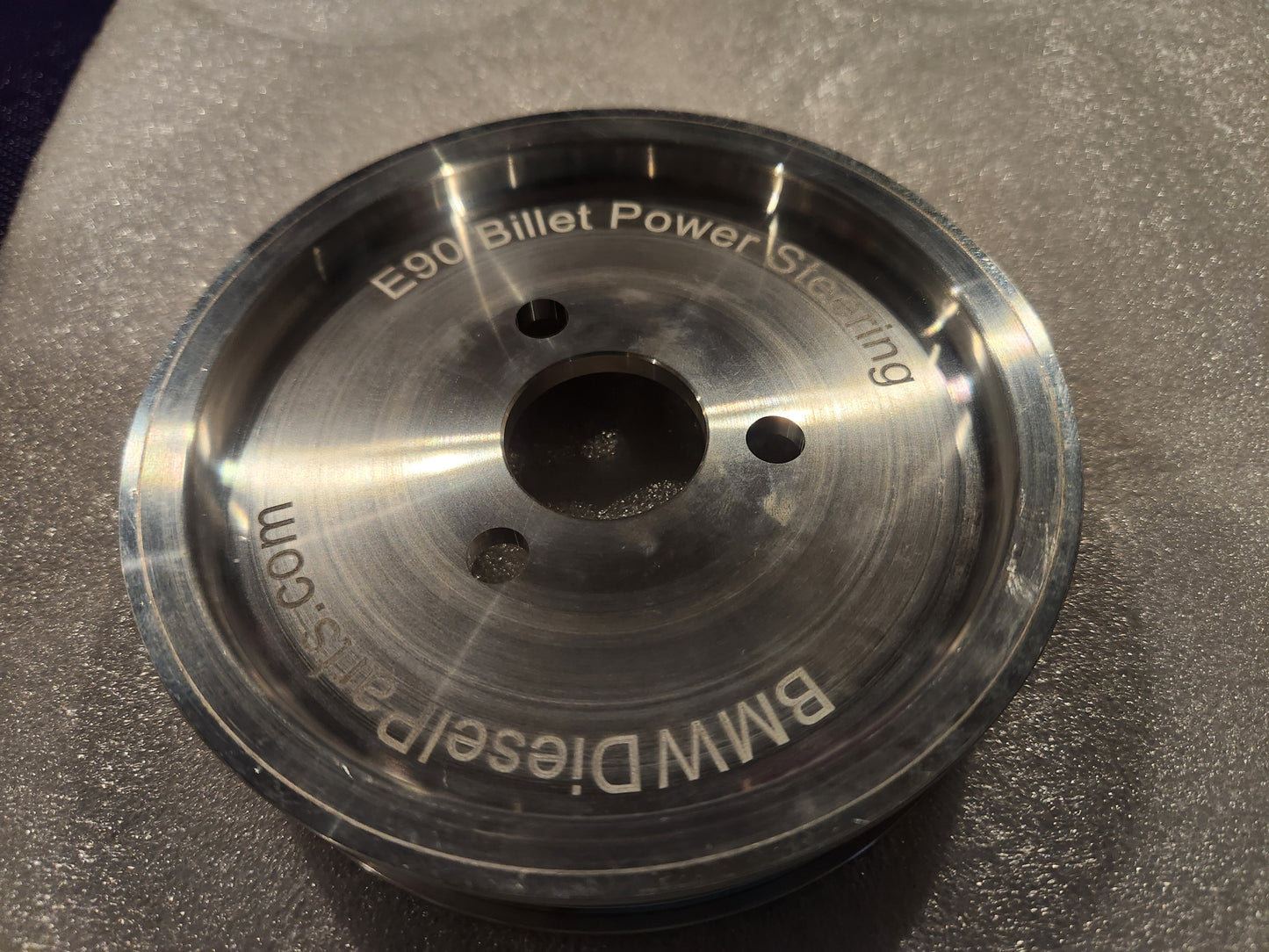 E90 335D Billet 6061 Aluminum Power Steering Pump Pully Replaces 32417801606