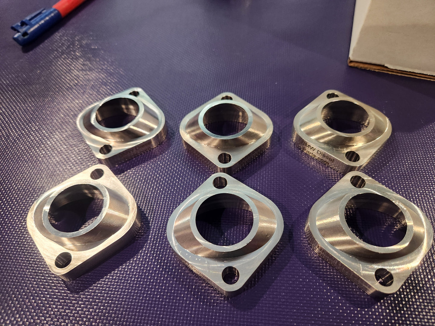 M47 M57 304SS CNC tapered exhaust flanges
