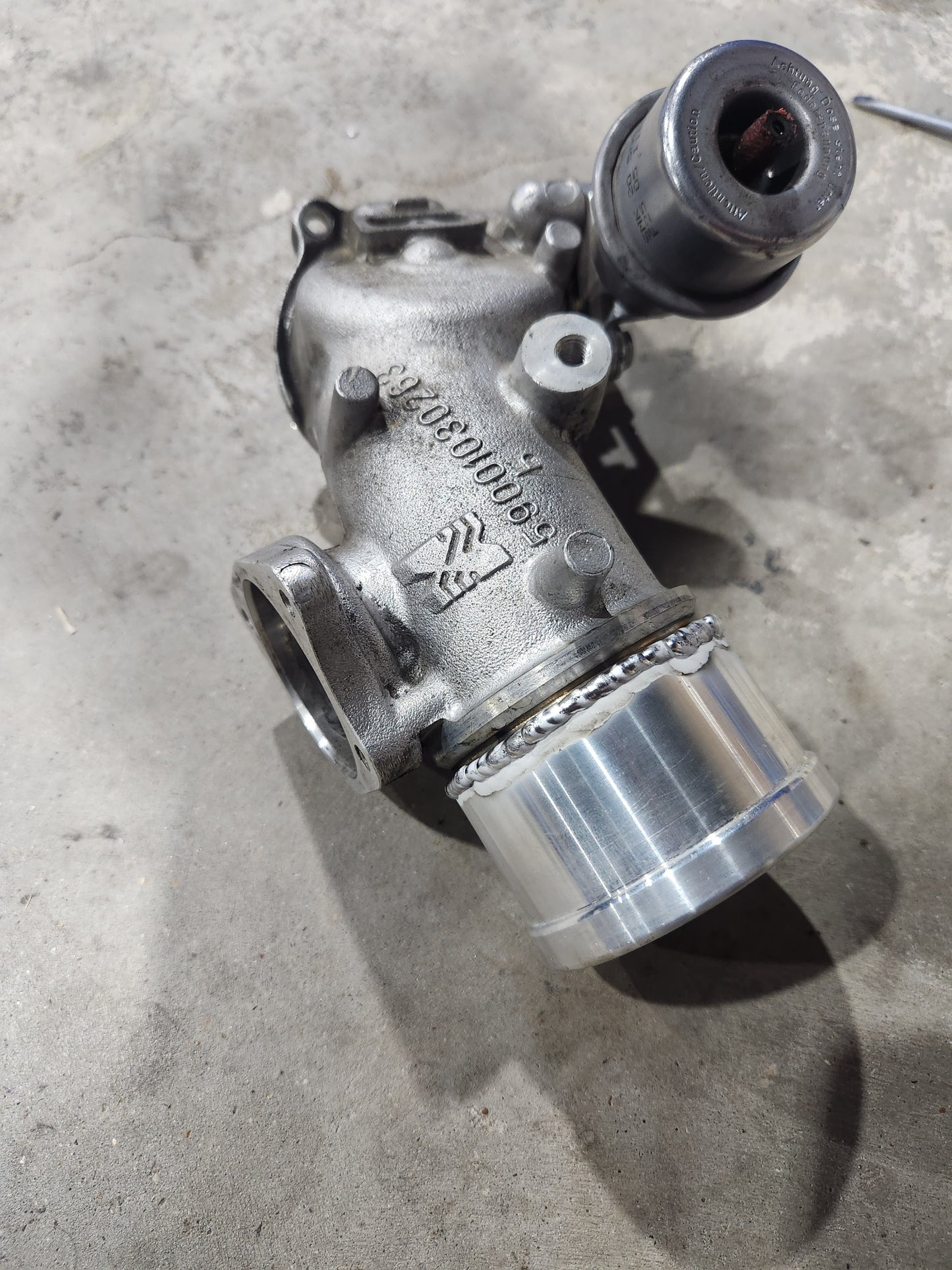 M57 Turbo Outlet Adapter 6061 CNC Aluminum 2.75"