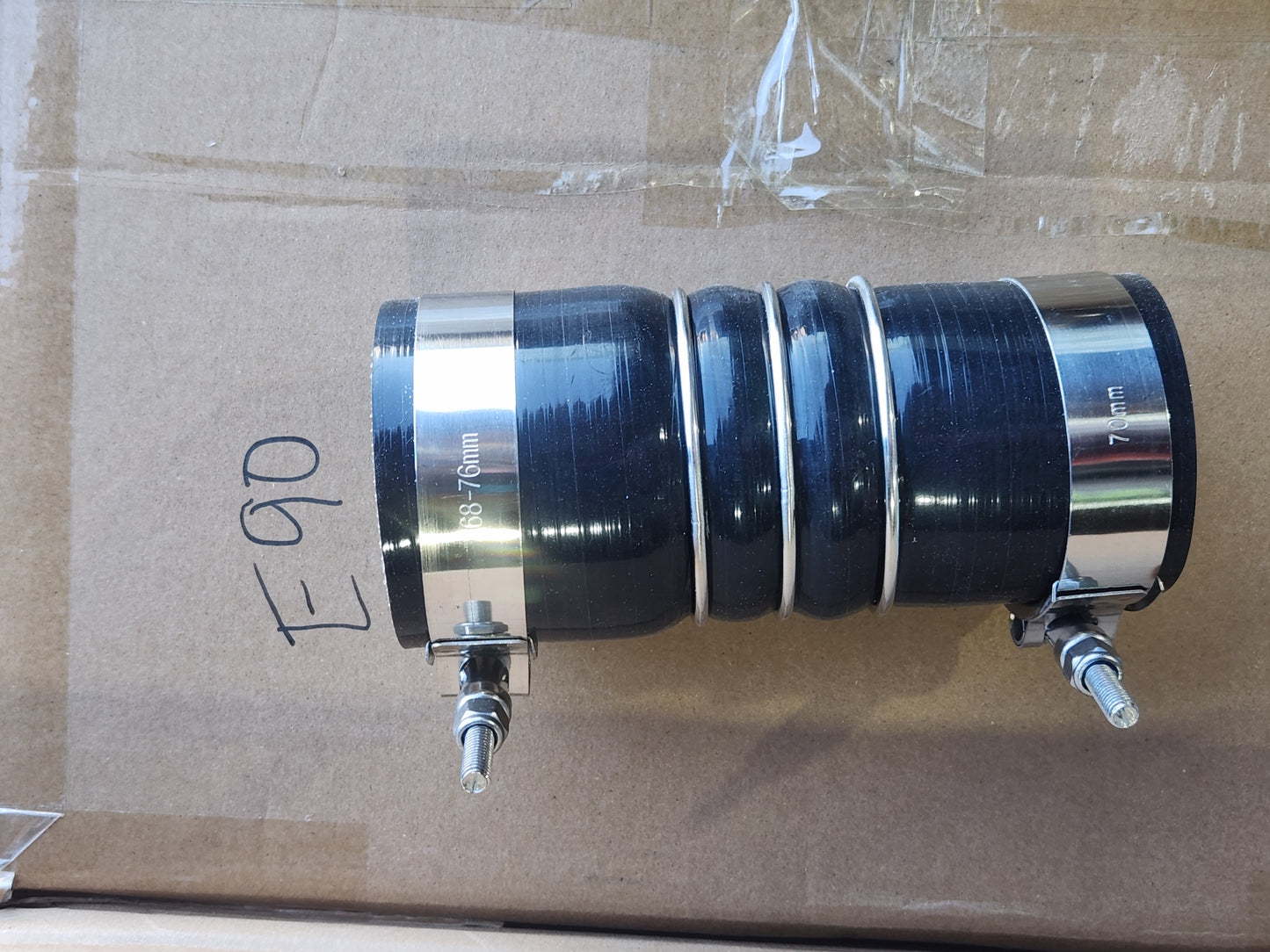 M57 E90 335D Billet 6061 Aluminum ASV throttle adapter with Silicone hose & Tbolt clamps Holds 70psi+
