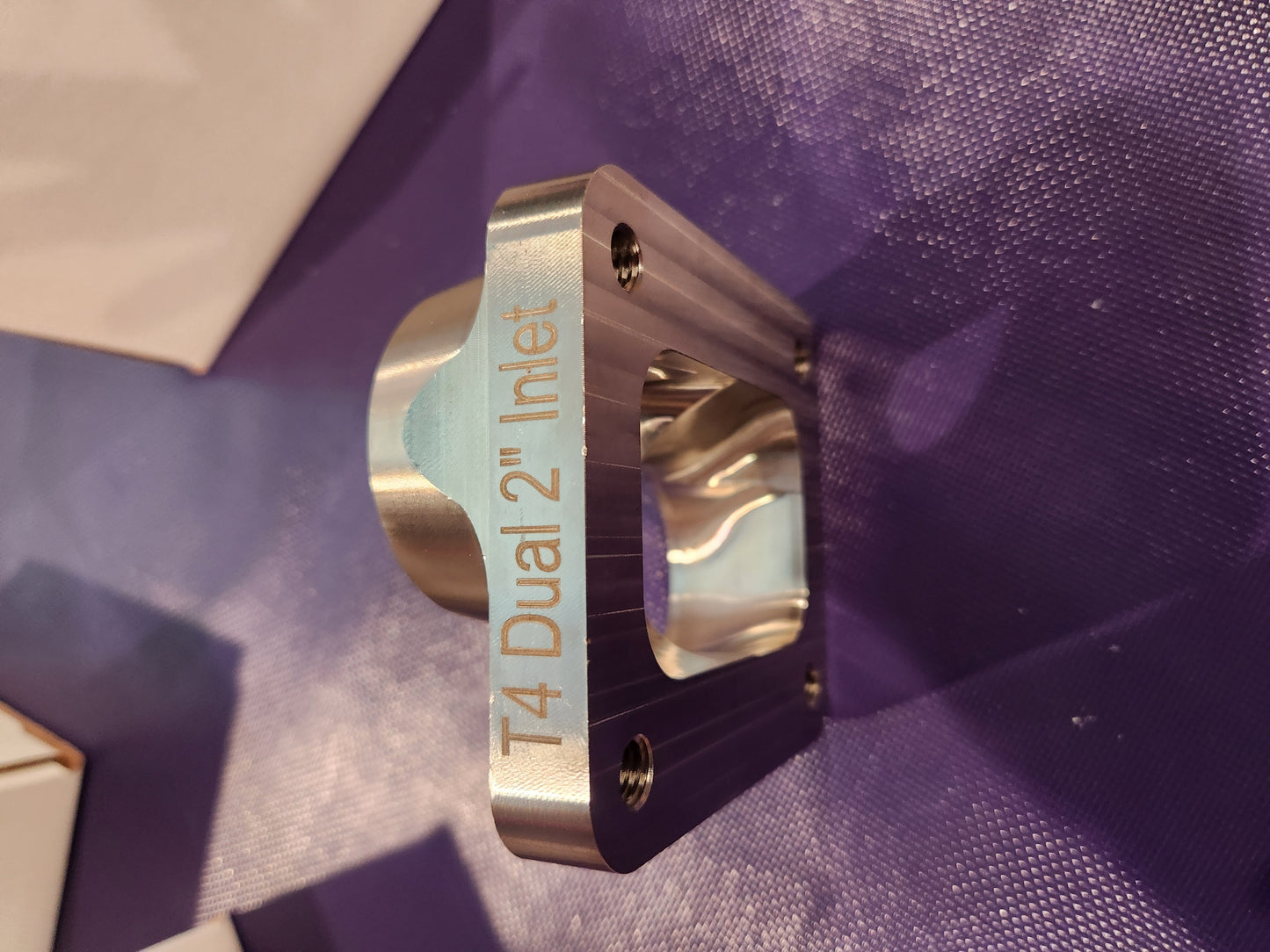 CNC Billet T4 Turbo Transition Flange Dual 2" 304L Stainless Steel