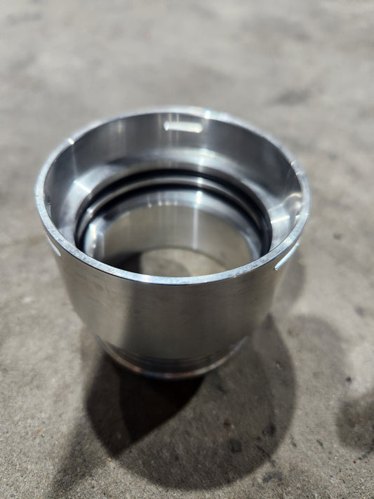 M57 6061 Billet Turbo Outlet coupling with 2.5" silicon hose fitting E90 E70