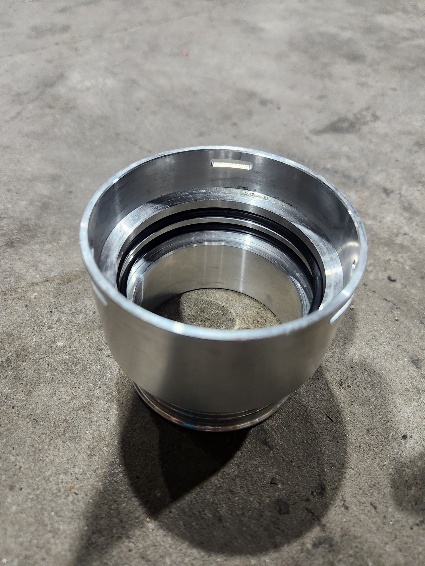 M57 6061 Billet Turbo Outlet coupling with 2.5" silicon hose fitting E90 E70