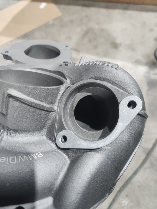 E70/E90 M57 Turbo K26 Compressor housing pipe clamp Replaces TWO OEM 11657794574