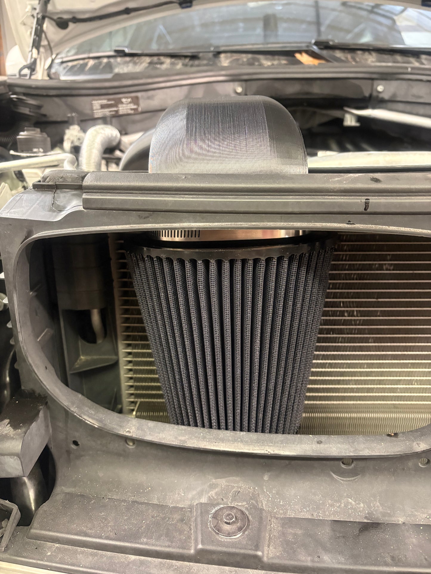 E70 BMW M57 X5D Cold Air intake ABS Carbon