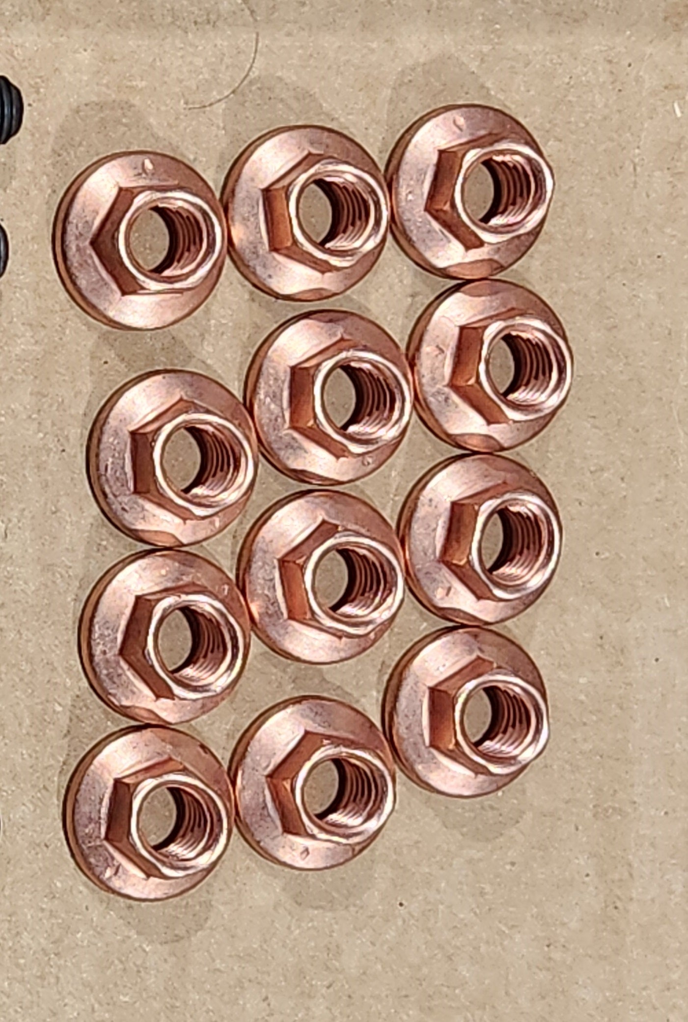 M57 11627789015 Copper exhaust manifold flange nut