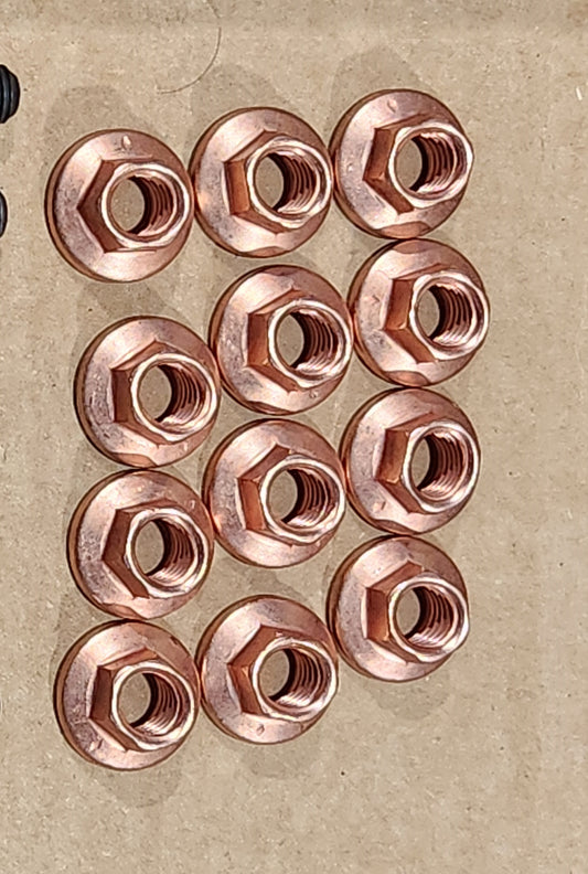 M57 11627789015 Copper exhaust manifold flange nut
